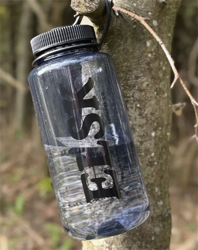 Elsk - Nalgene 1L Wide Mouth Bottle - Smoke Grey/ Black